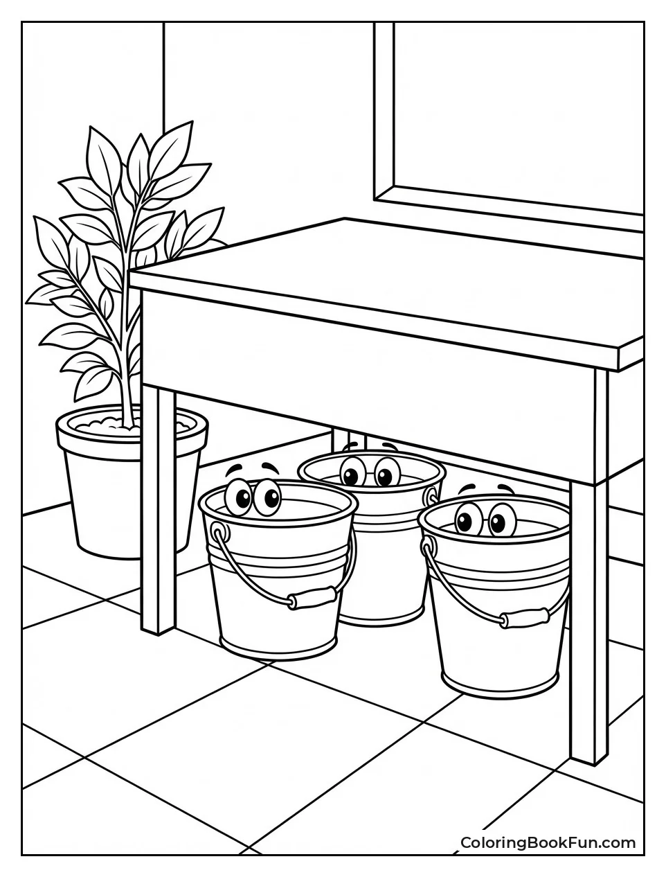 Buckets Hide Peek Eyes