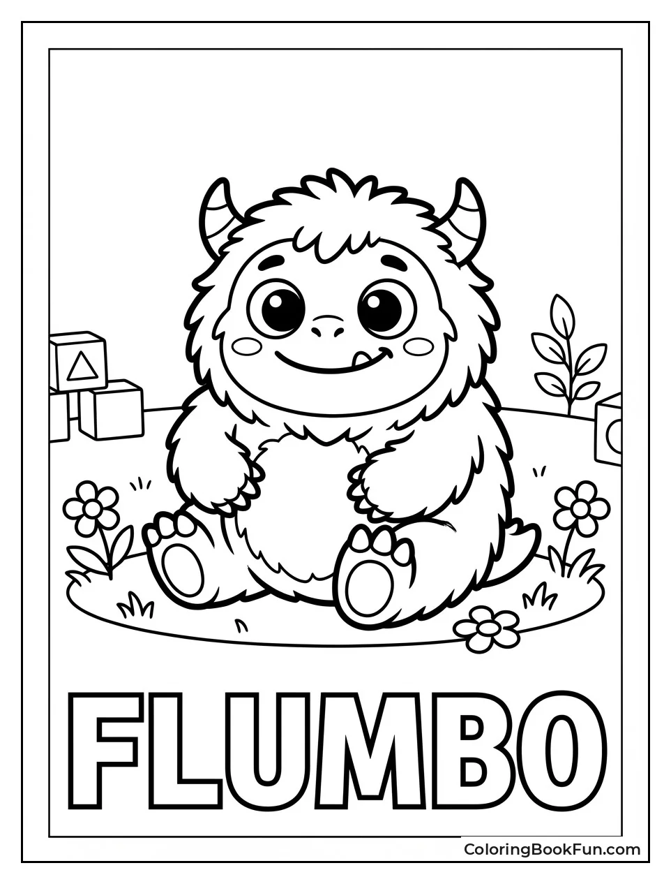 Adorable Fluffy Flumbo Monster