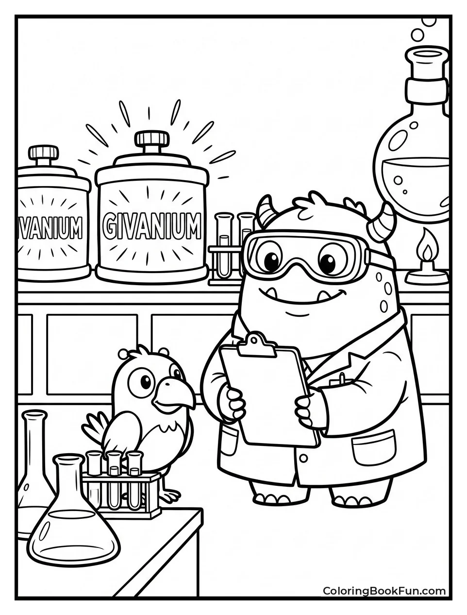 Givanium Lab Glows Bright