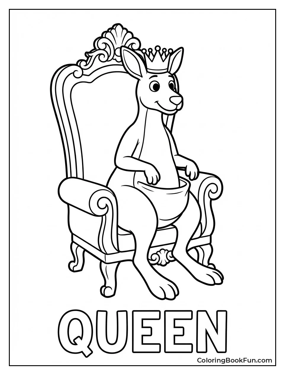 Queen Bouncelia Sits Throne