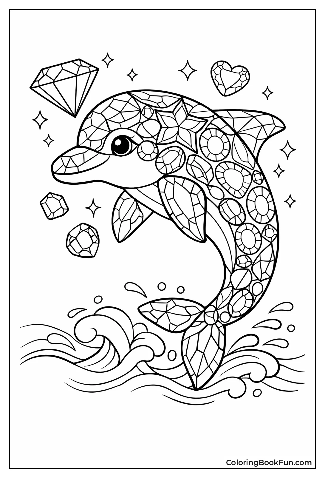 Gemstone Sparkling Dolphin