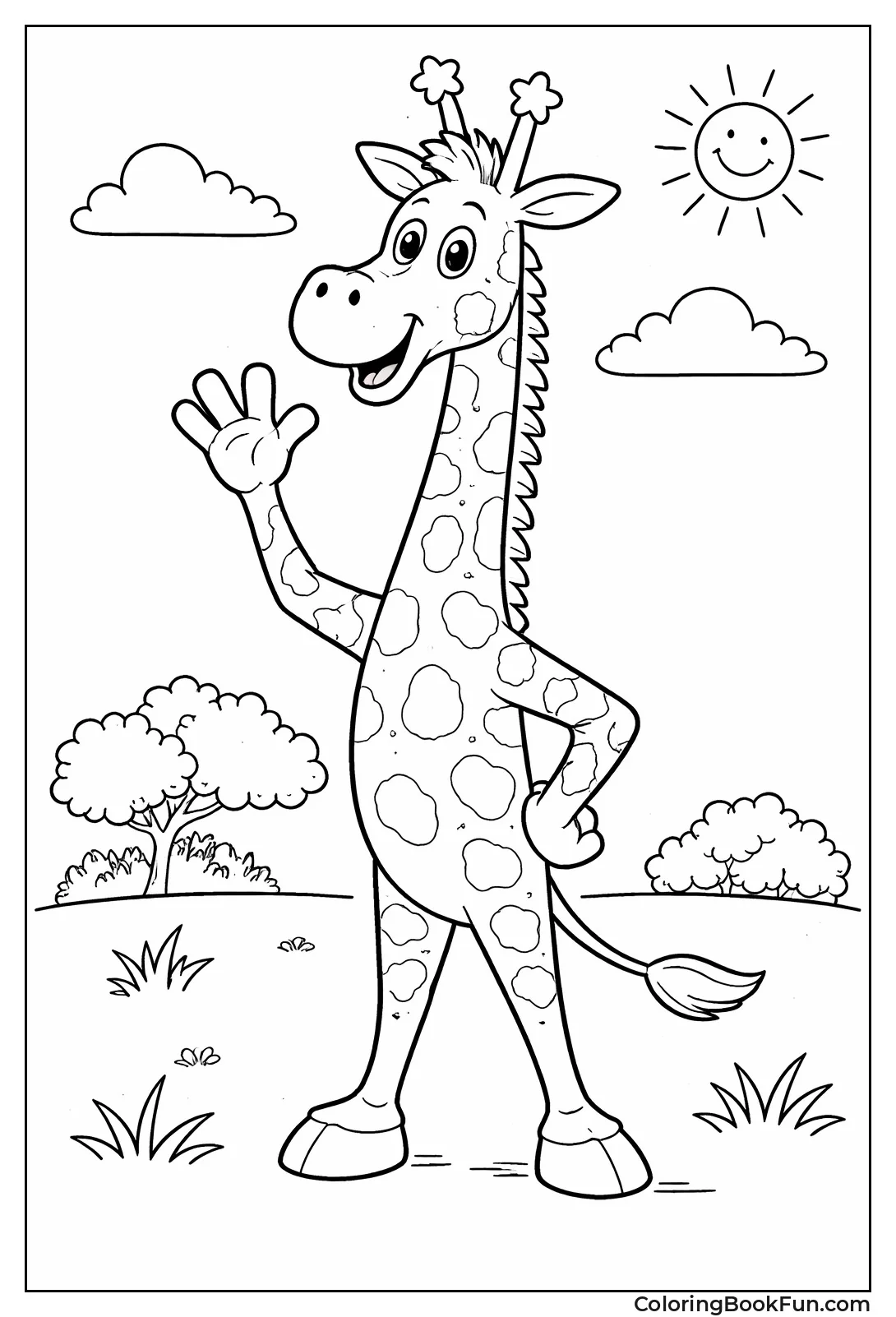 Cheerful Geoffrey the Giraffe