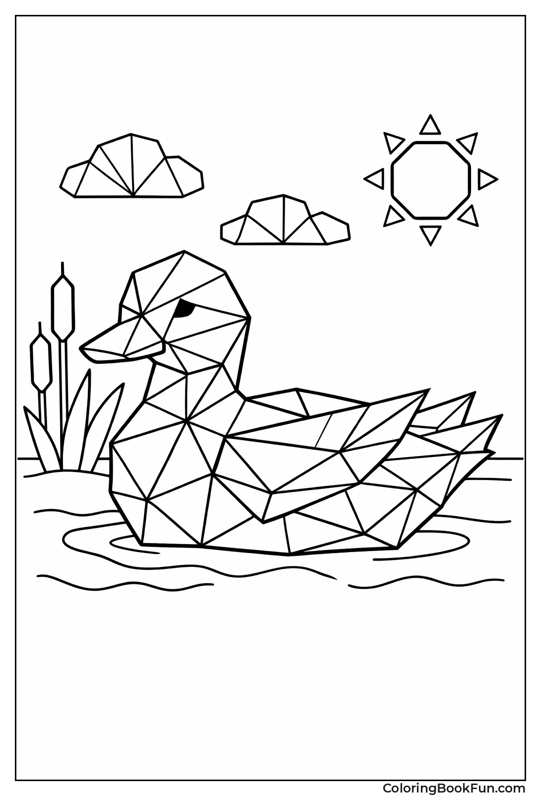 Geometric Shape Duck Design