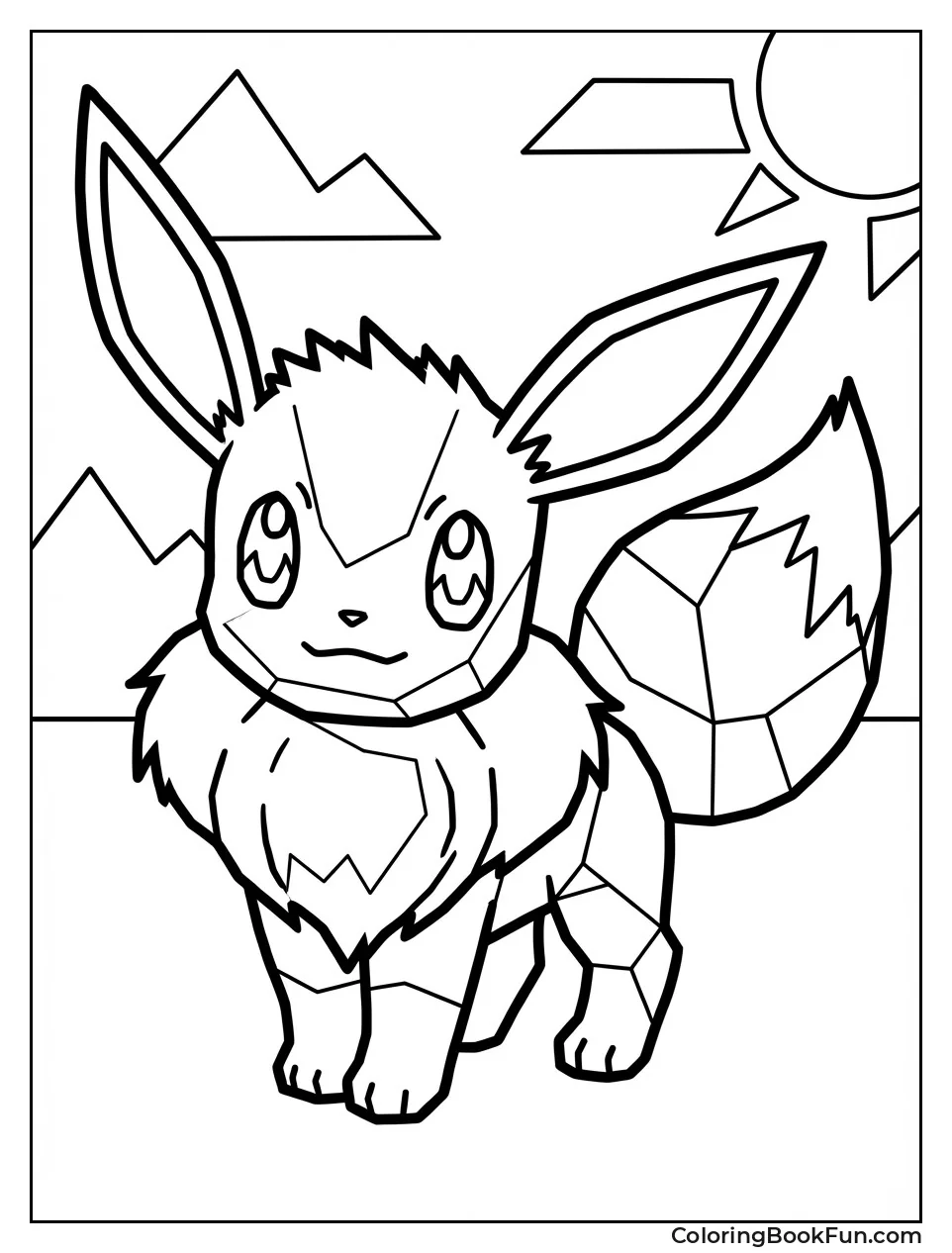 Geometric Shapes Eevee Art