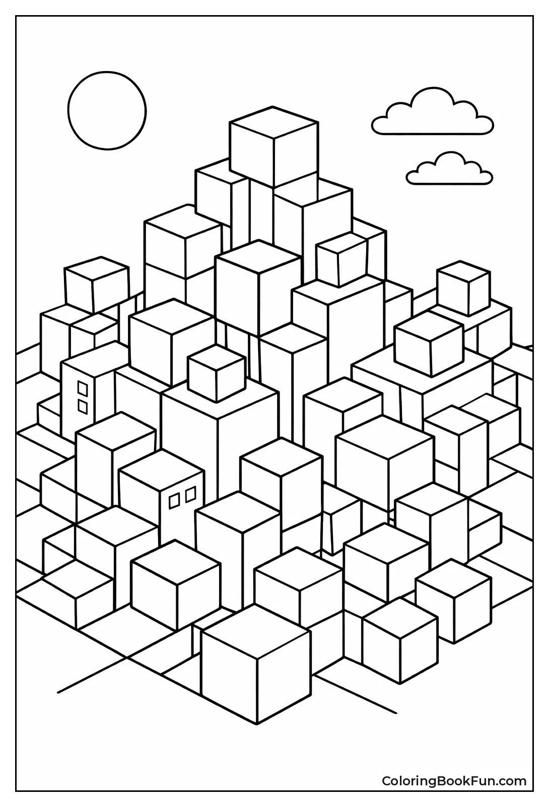 Cubes Stack into Floating City