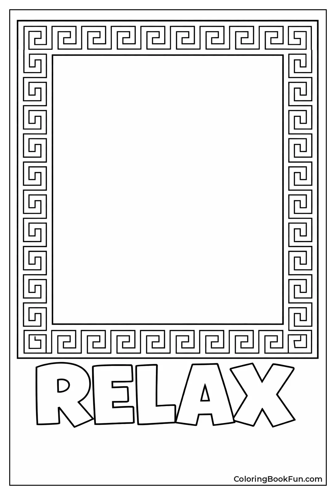 Greek Key Frames Empty Center