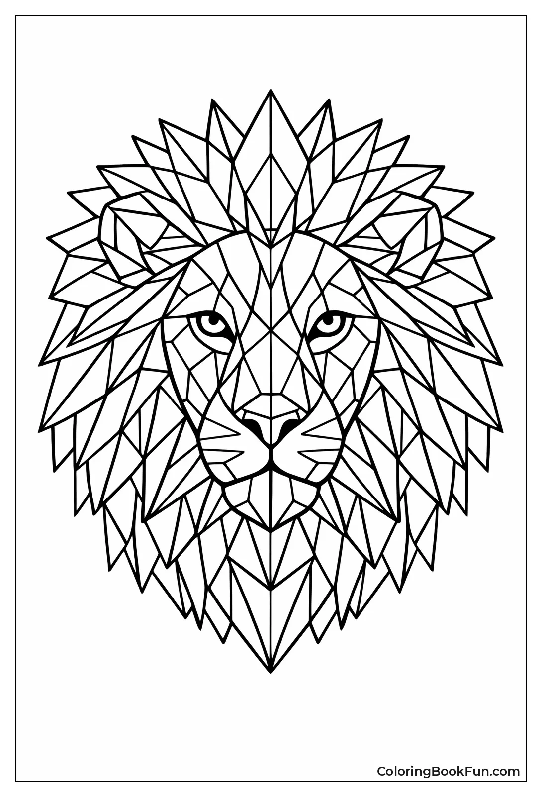 Lion Head with Shard Mane