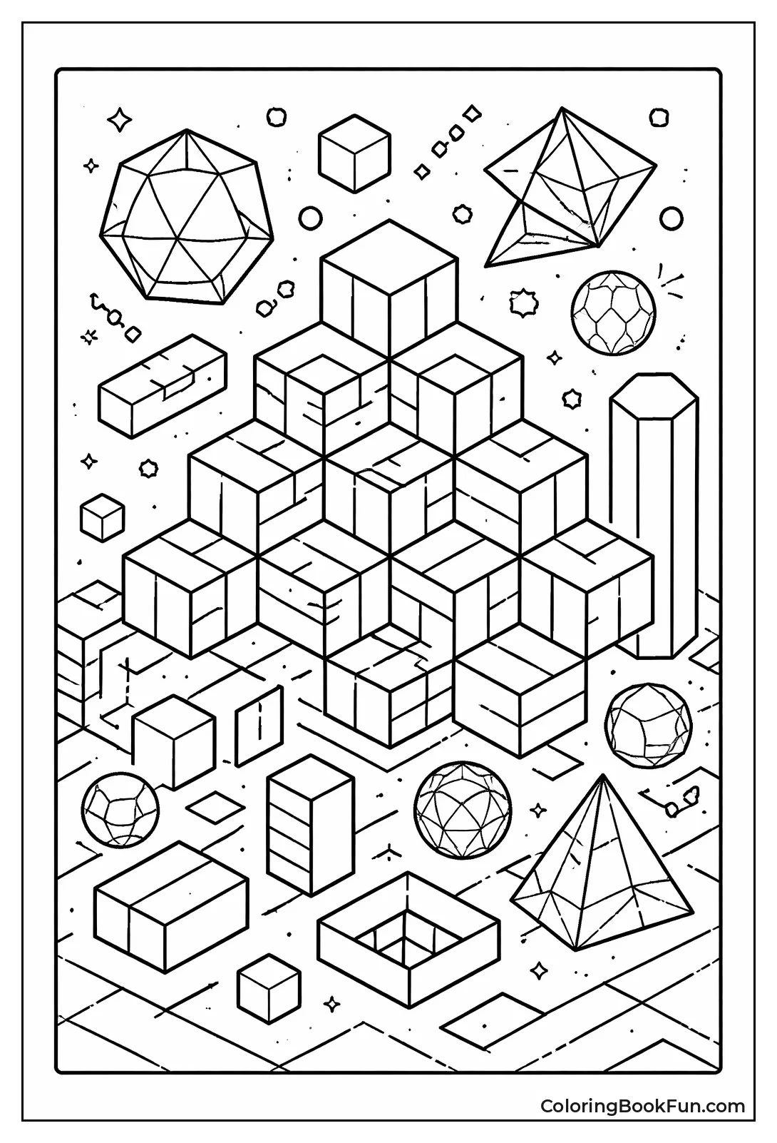 Cubes Trick Eyes with Illusion