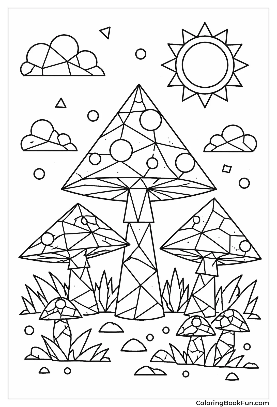 Geometric Mushrooms in Pattern