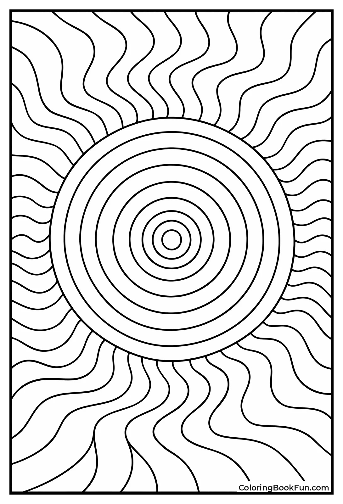 Circles Wave for Op Art