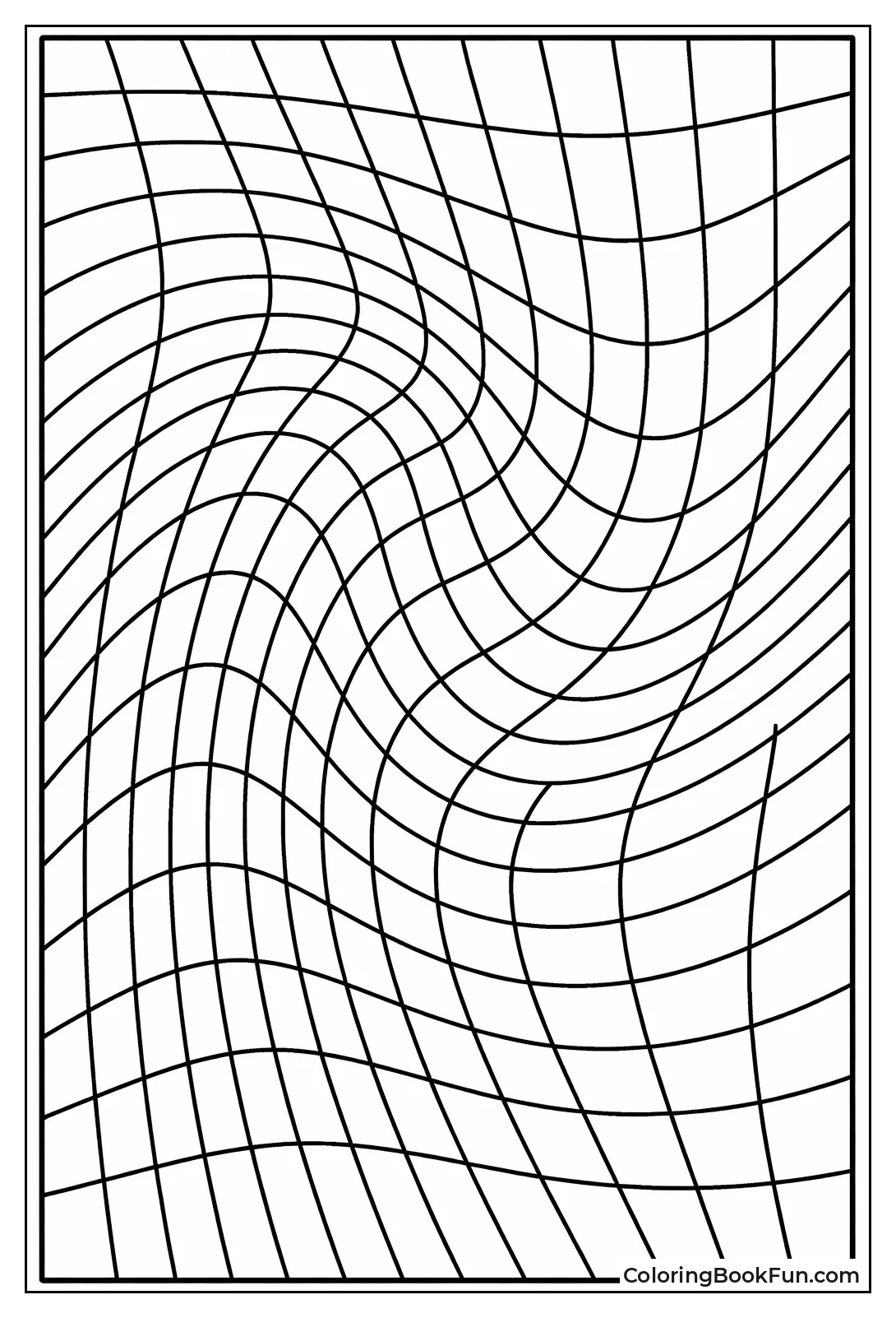 Squares Wave into Op Illusion