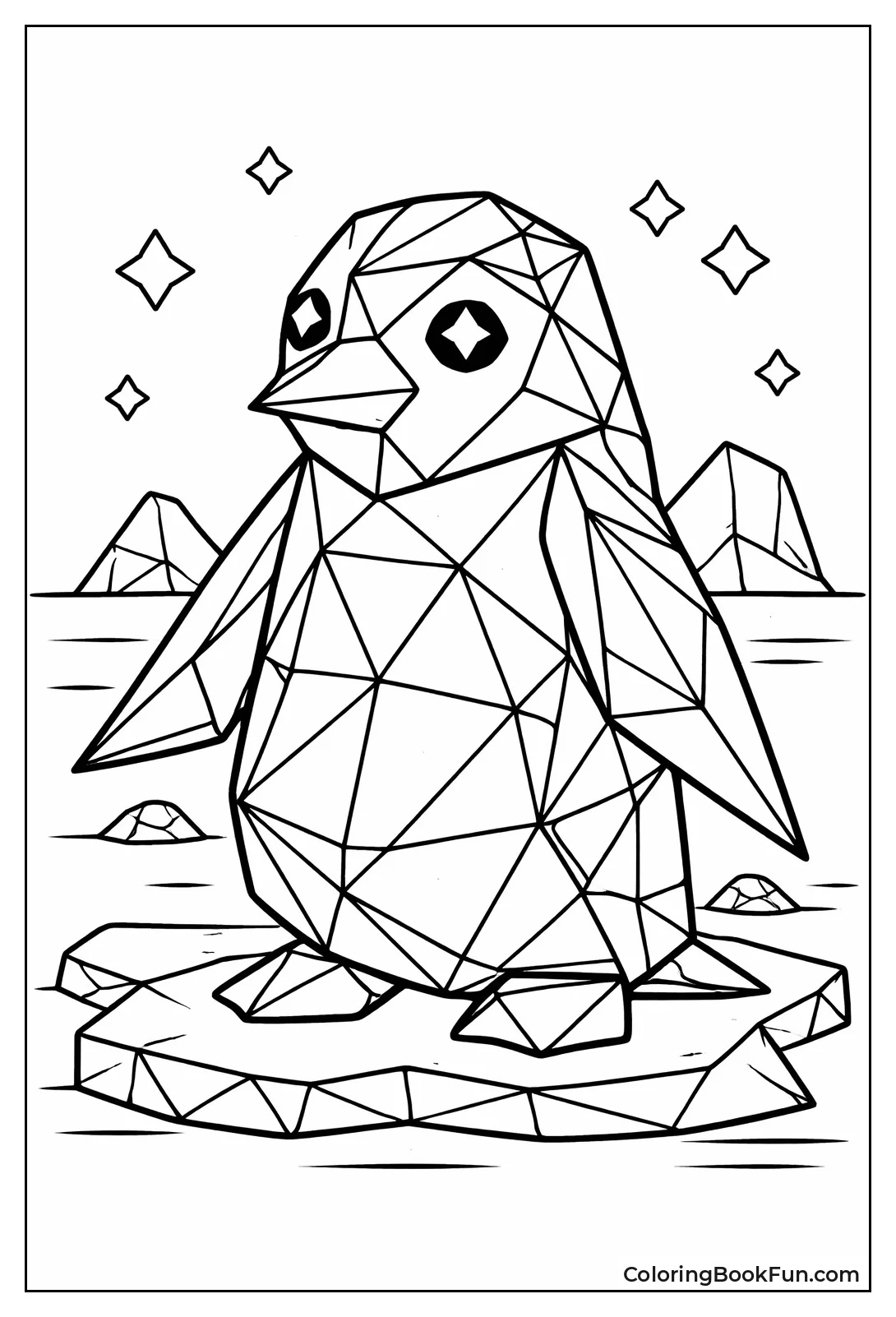 Geometric Shape Penguin