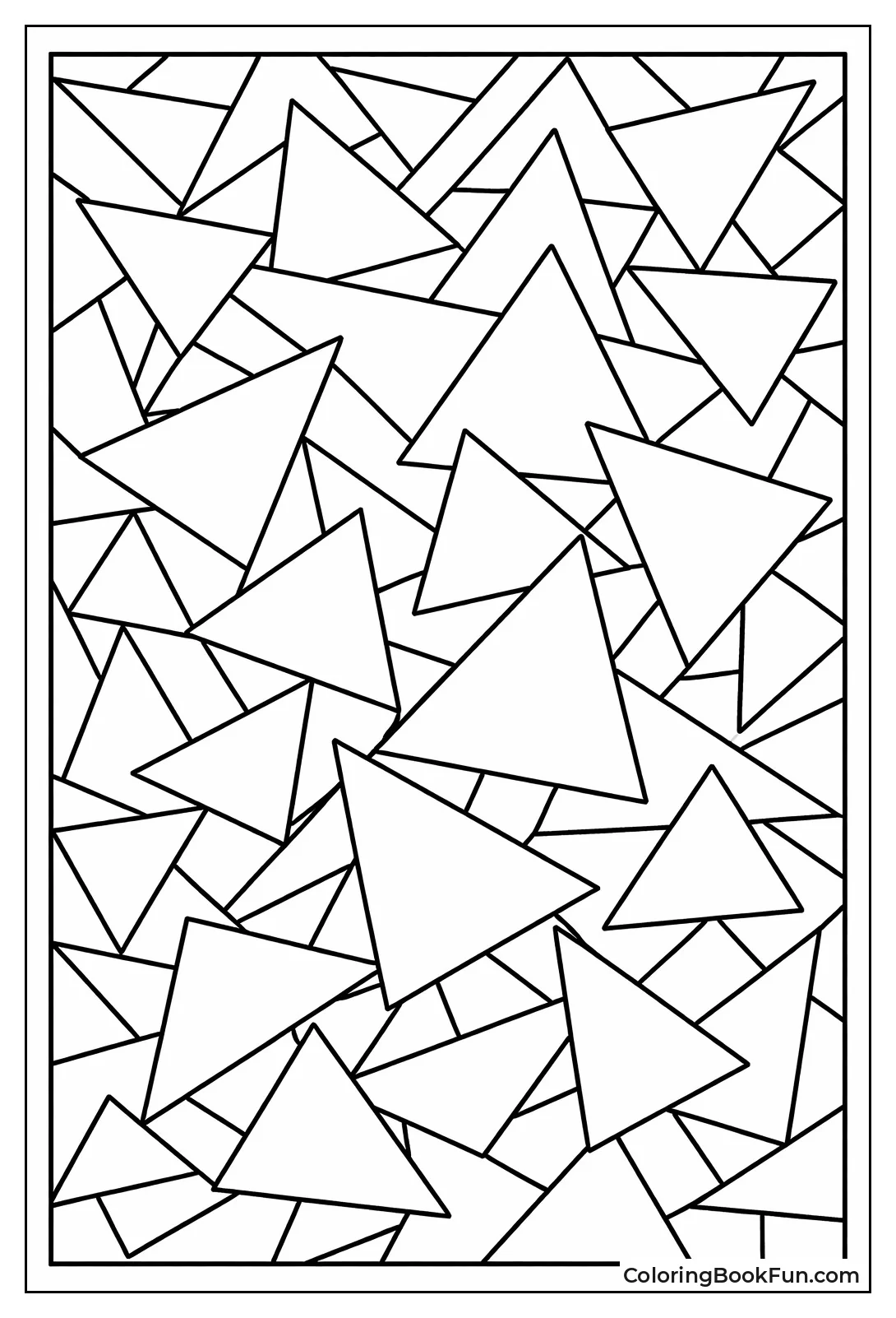 Triangles Overlap in Big Assembly