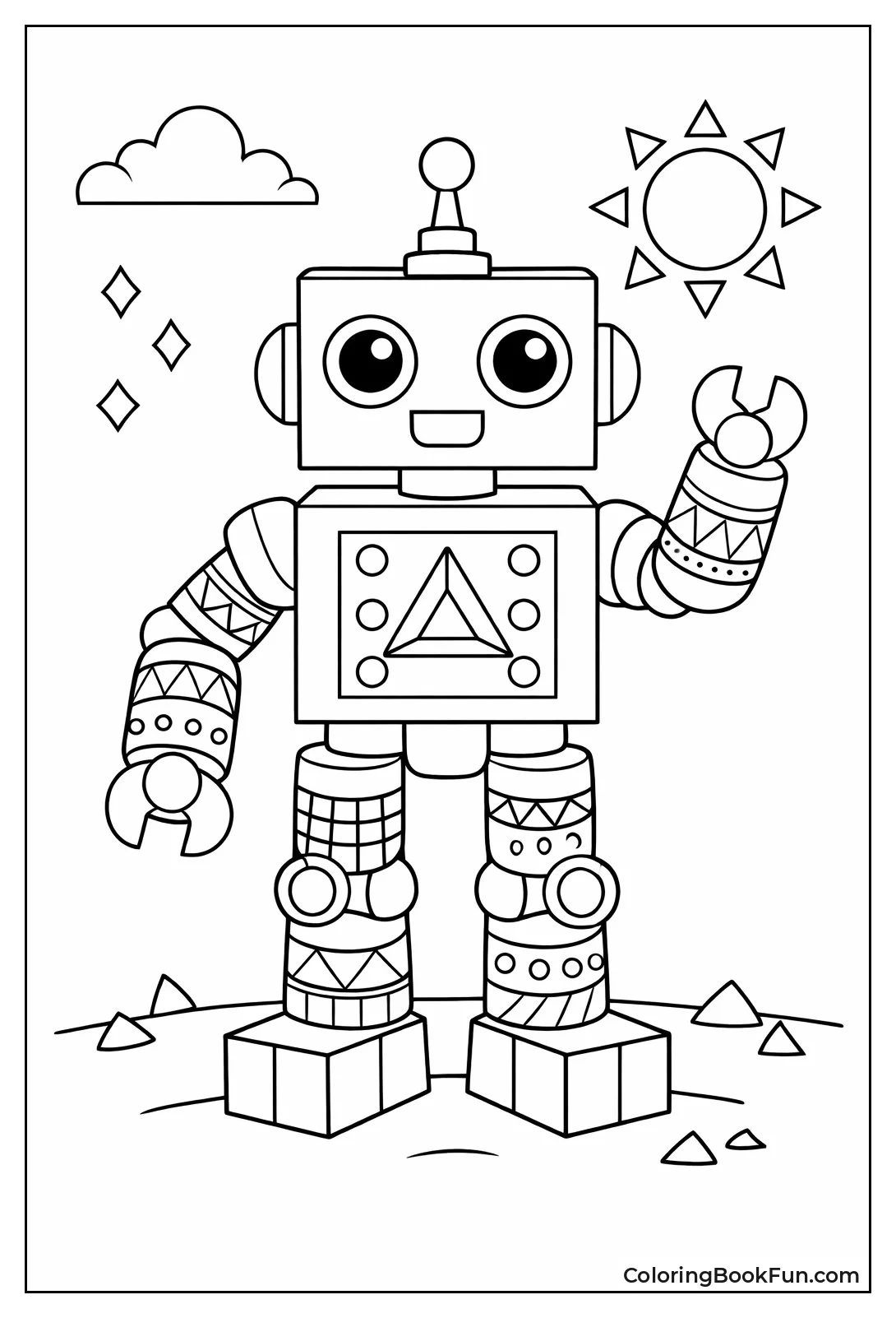 Robot Built from Fun Cubes