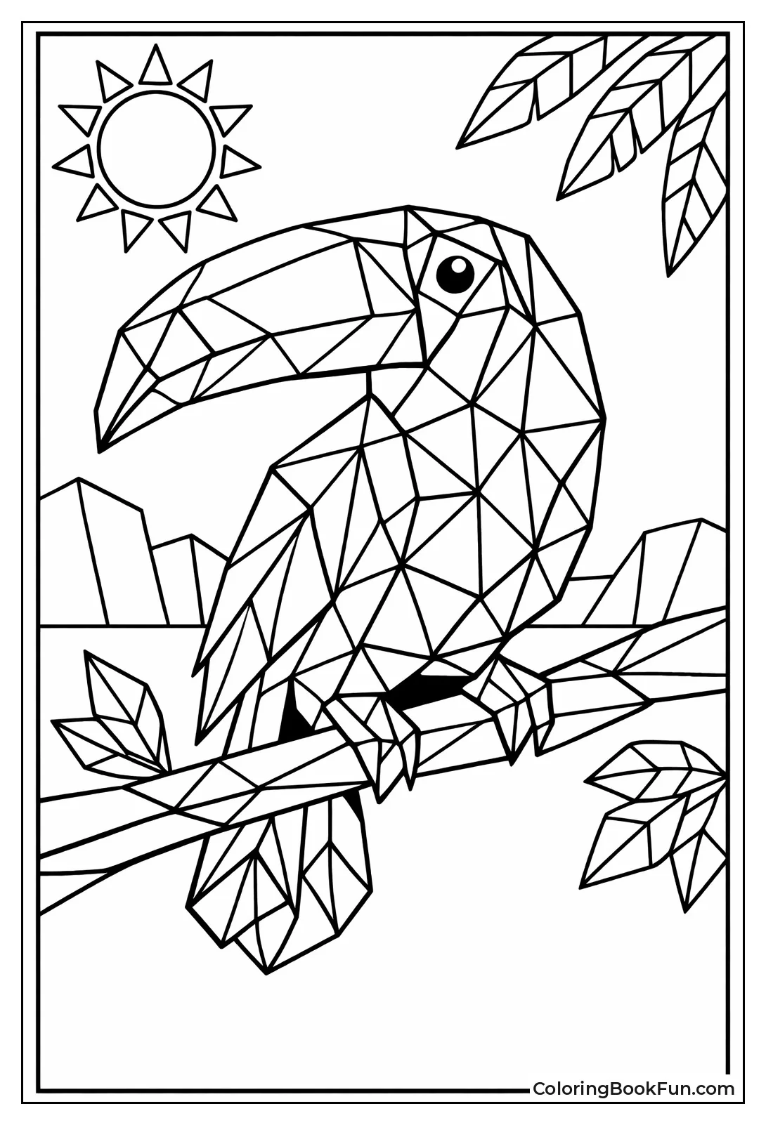 Geometric Toucan Art