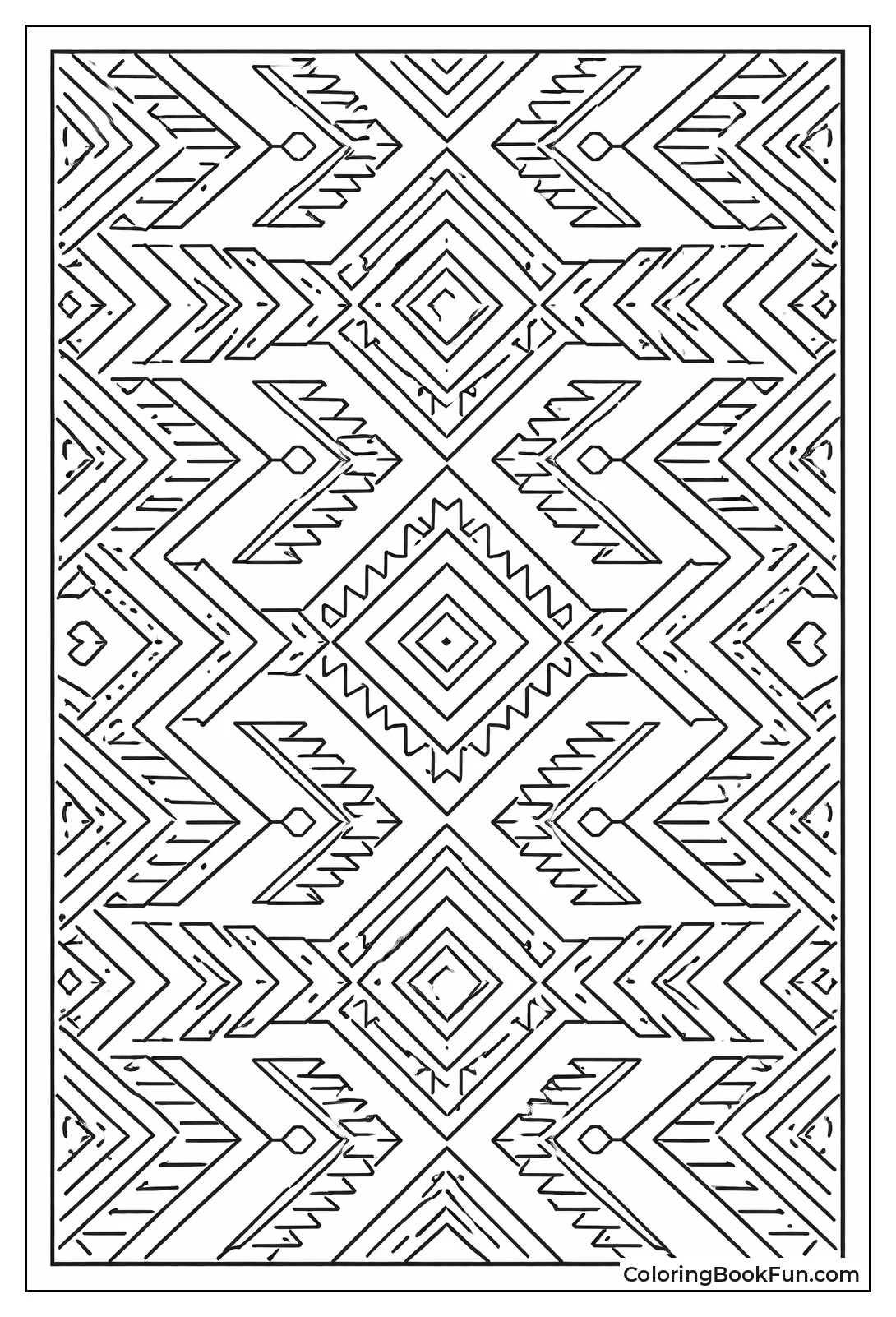 Tribal Arrows Zigzag Bold Patterns