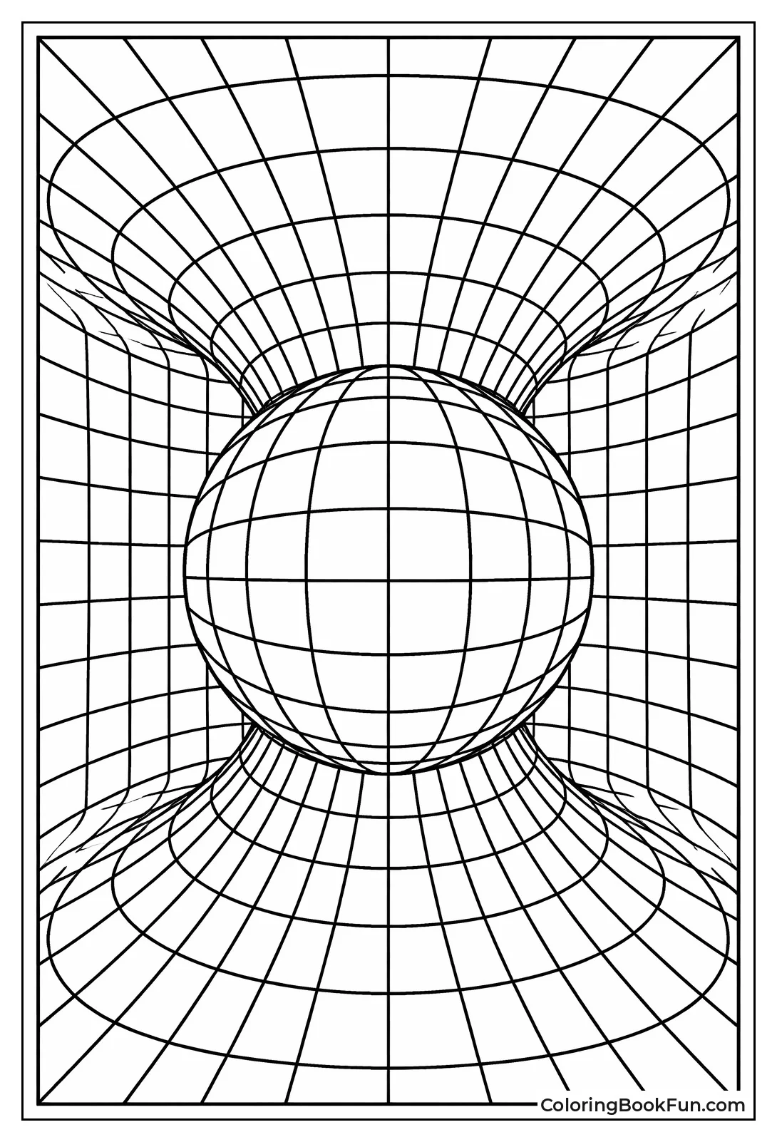 Lines Bend into Wavy Tunnel