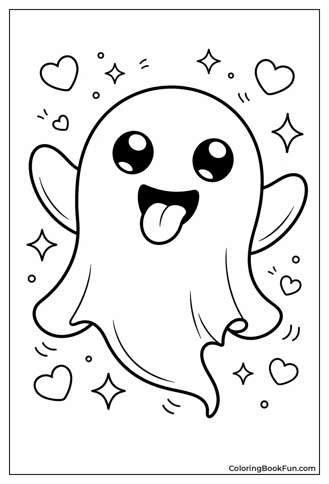 Floating Ghost with Big Eyes