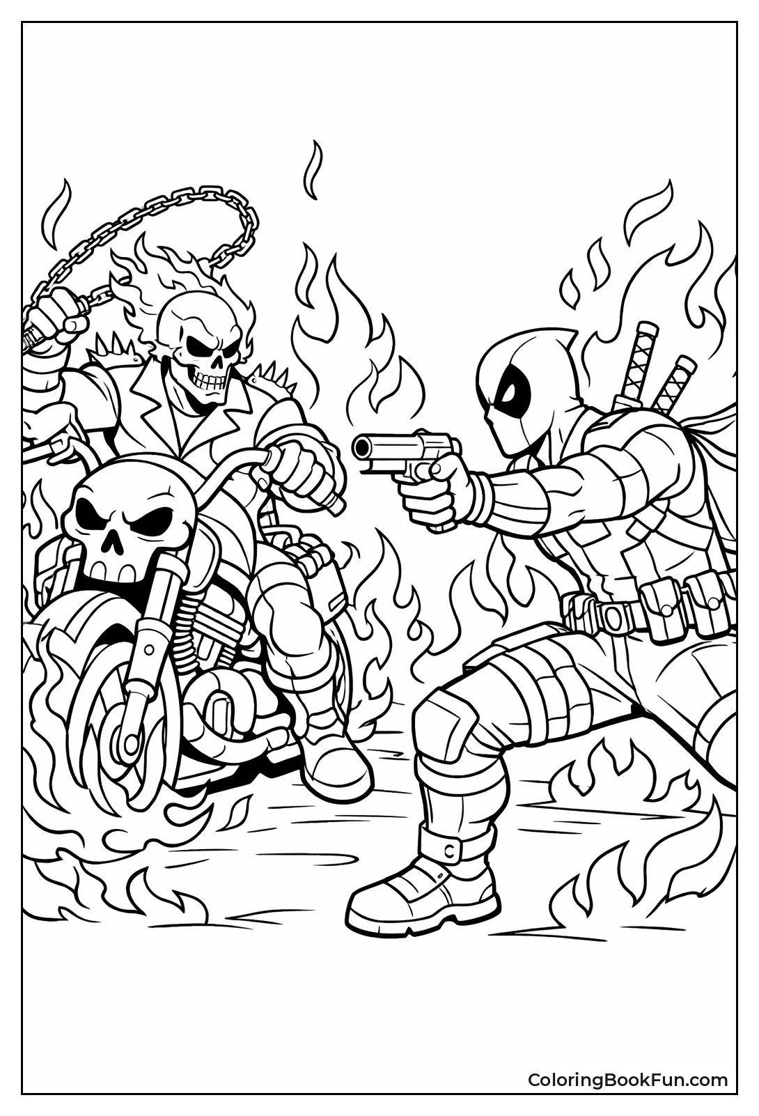 Ghost Rider vs Deadpool