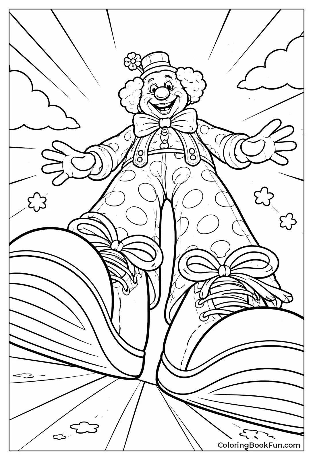 Giant Clown Shoes View