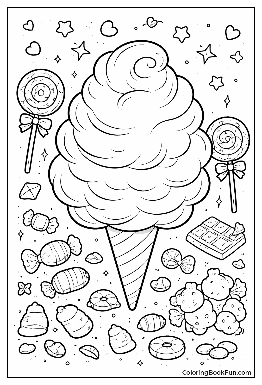 Towering Giant Cotton Candy