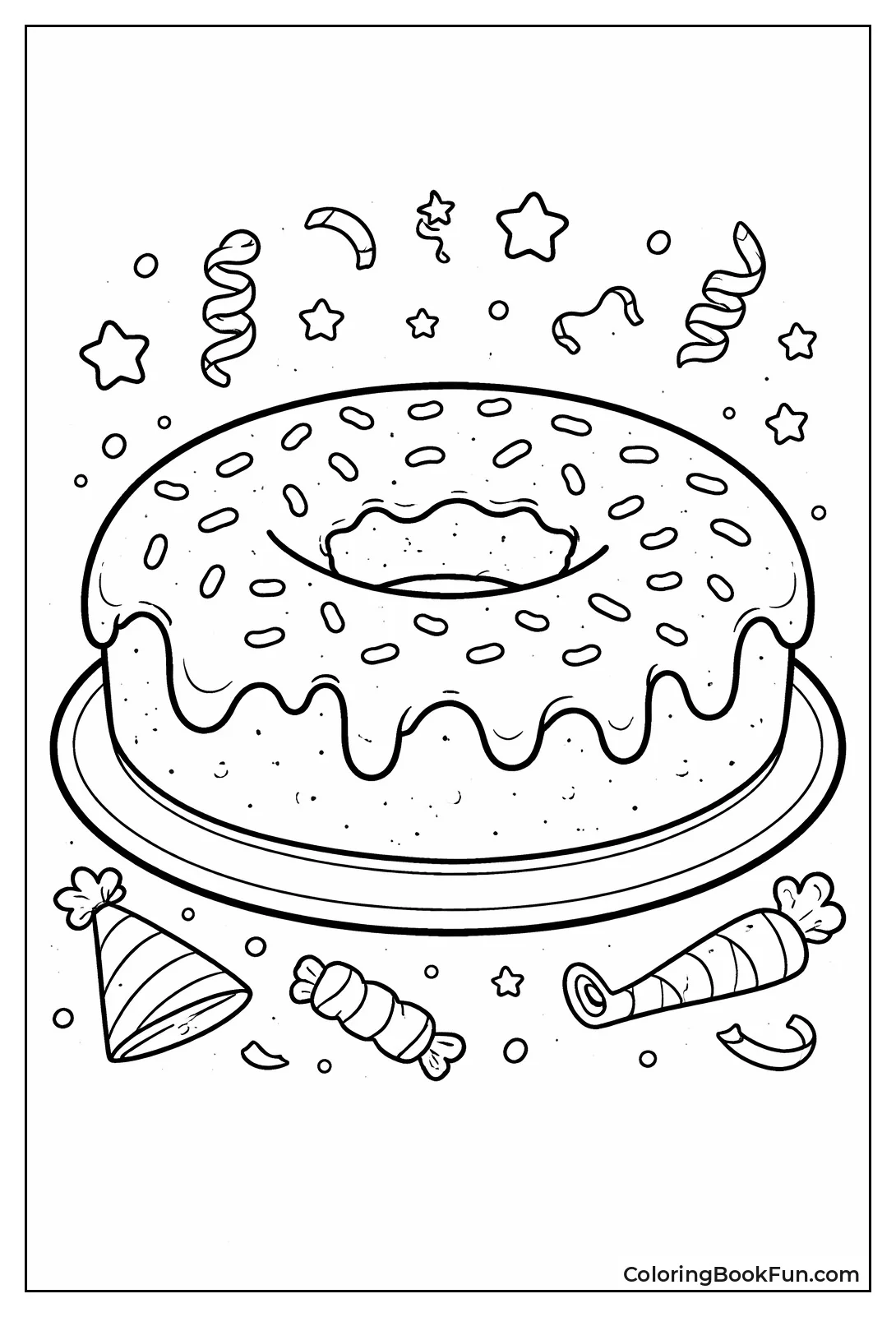 Giant Pink Donut Cake