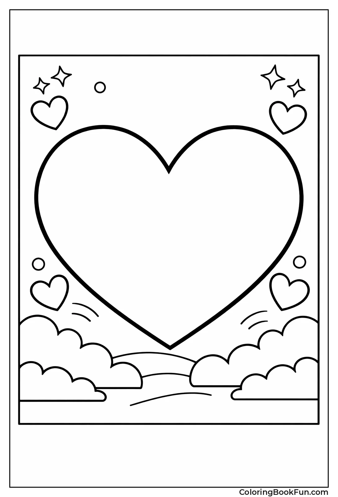 Extra Giant Heart Outline