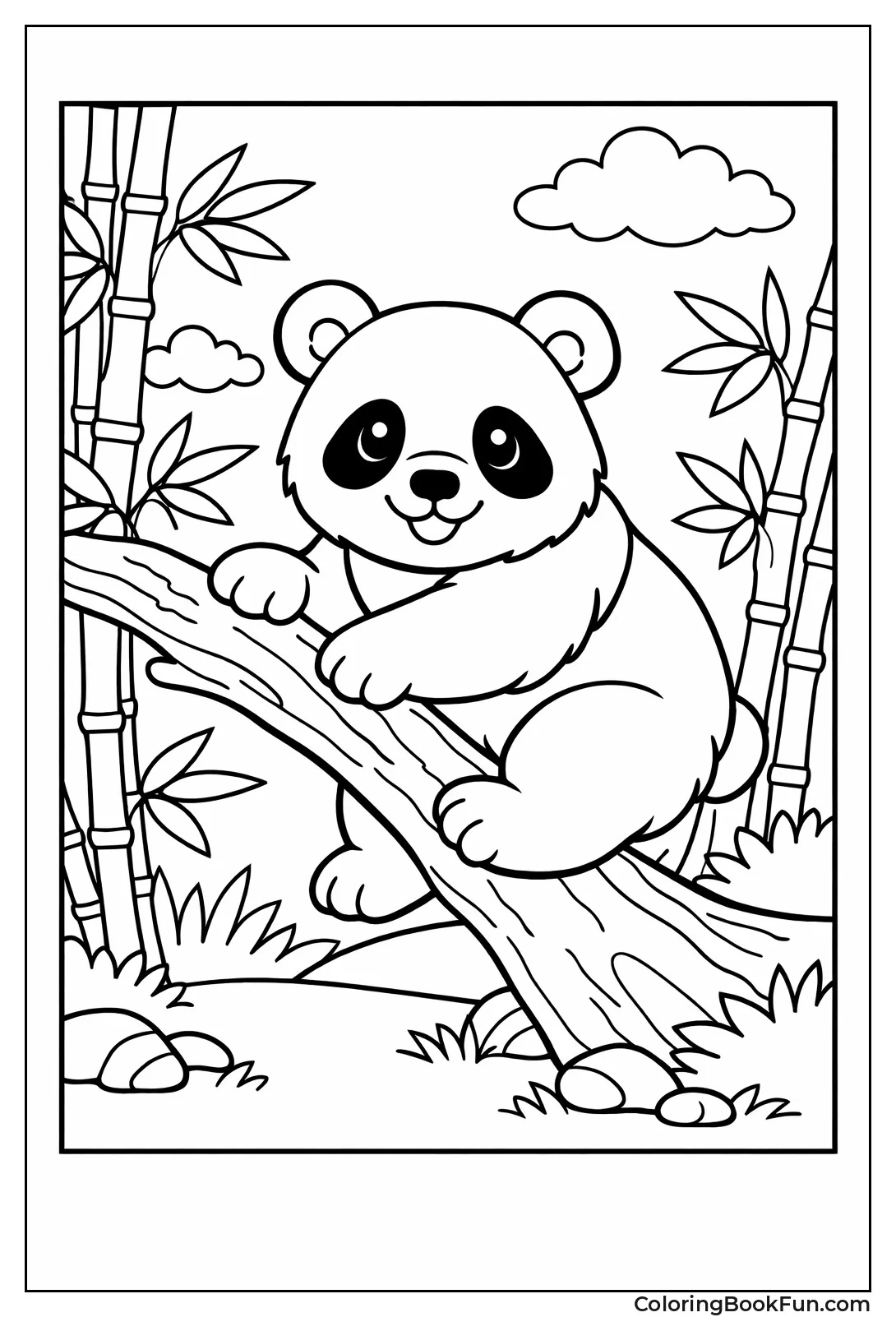 Majestic Giant Panda Sitting