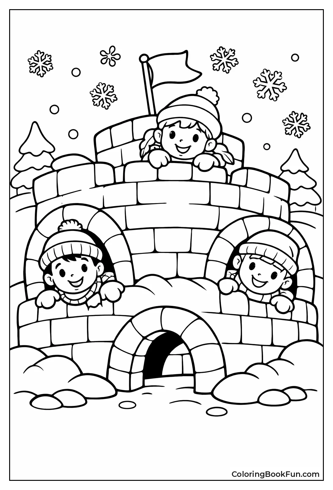 Giant Snow Fort Adventure