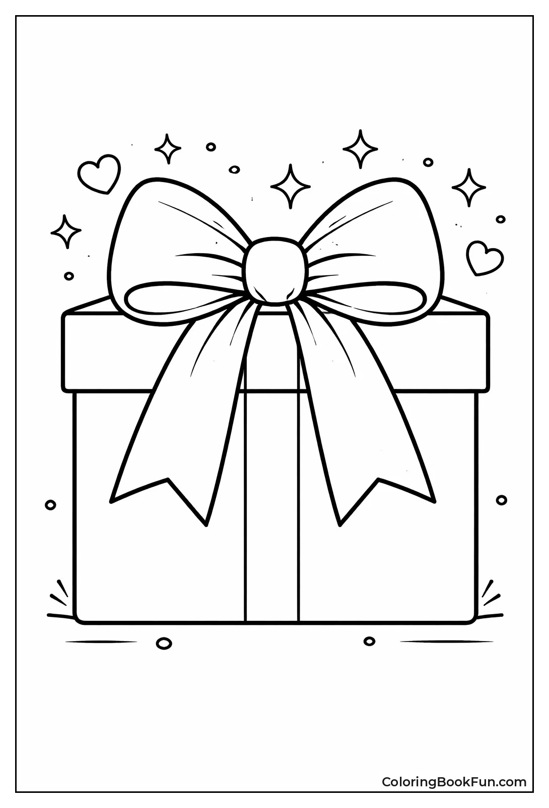Gift Box Top Bow