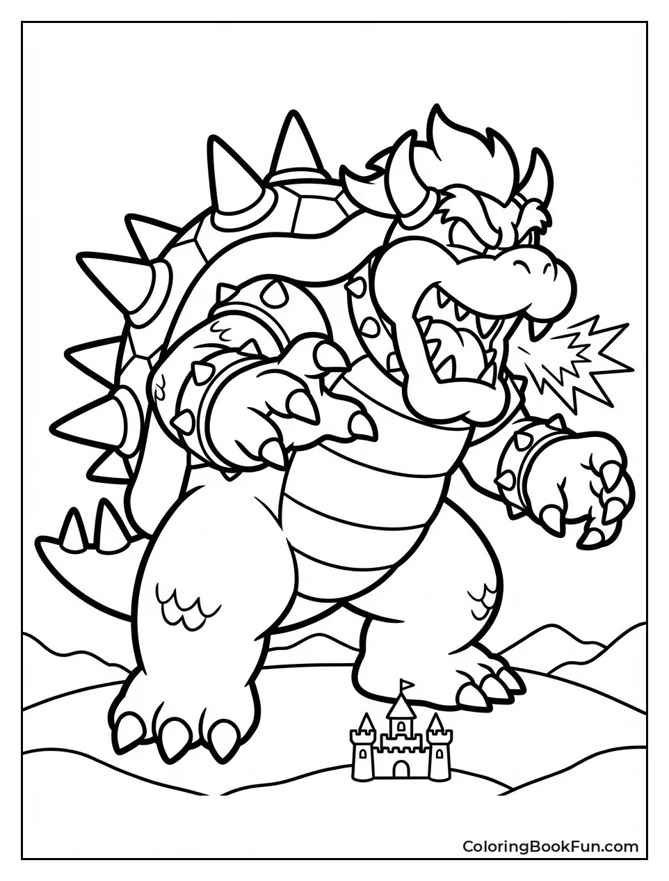 Giga Bowser Towers Huge