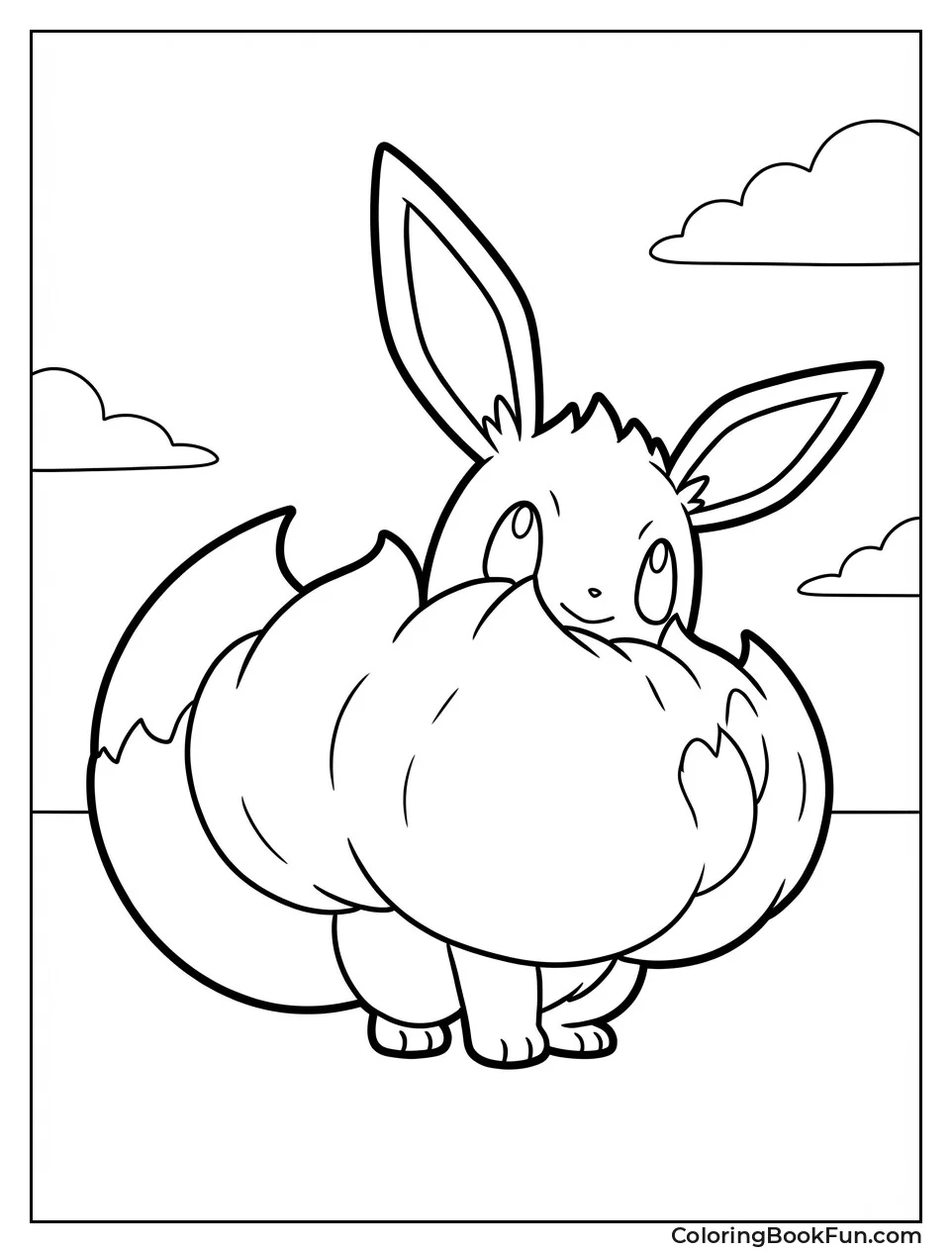 Gigantamax Eevee Battle Pose