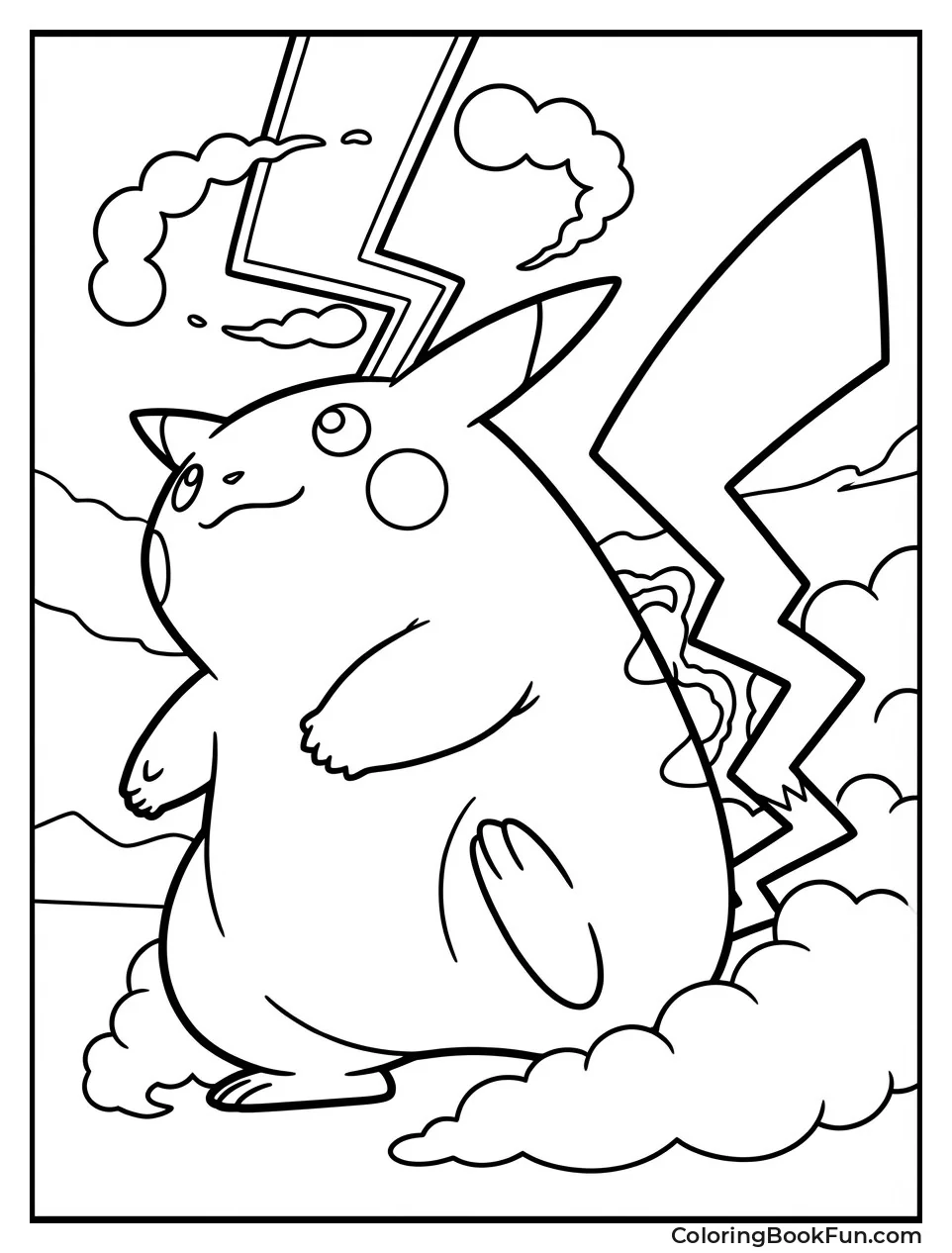 Giant Gigantamax Pikachu Towers