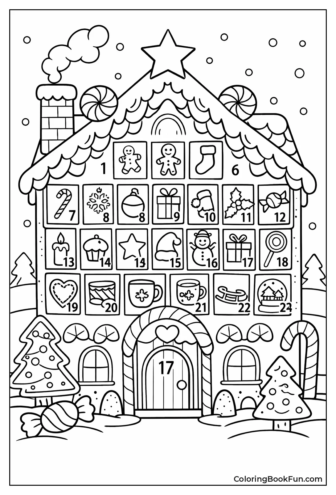 Advent House Counts Down Days