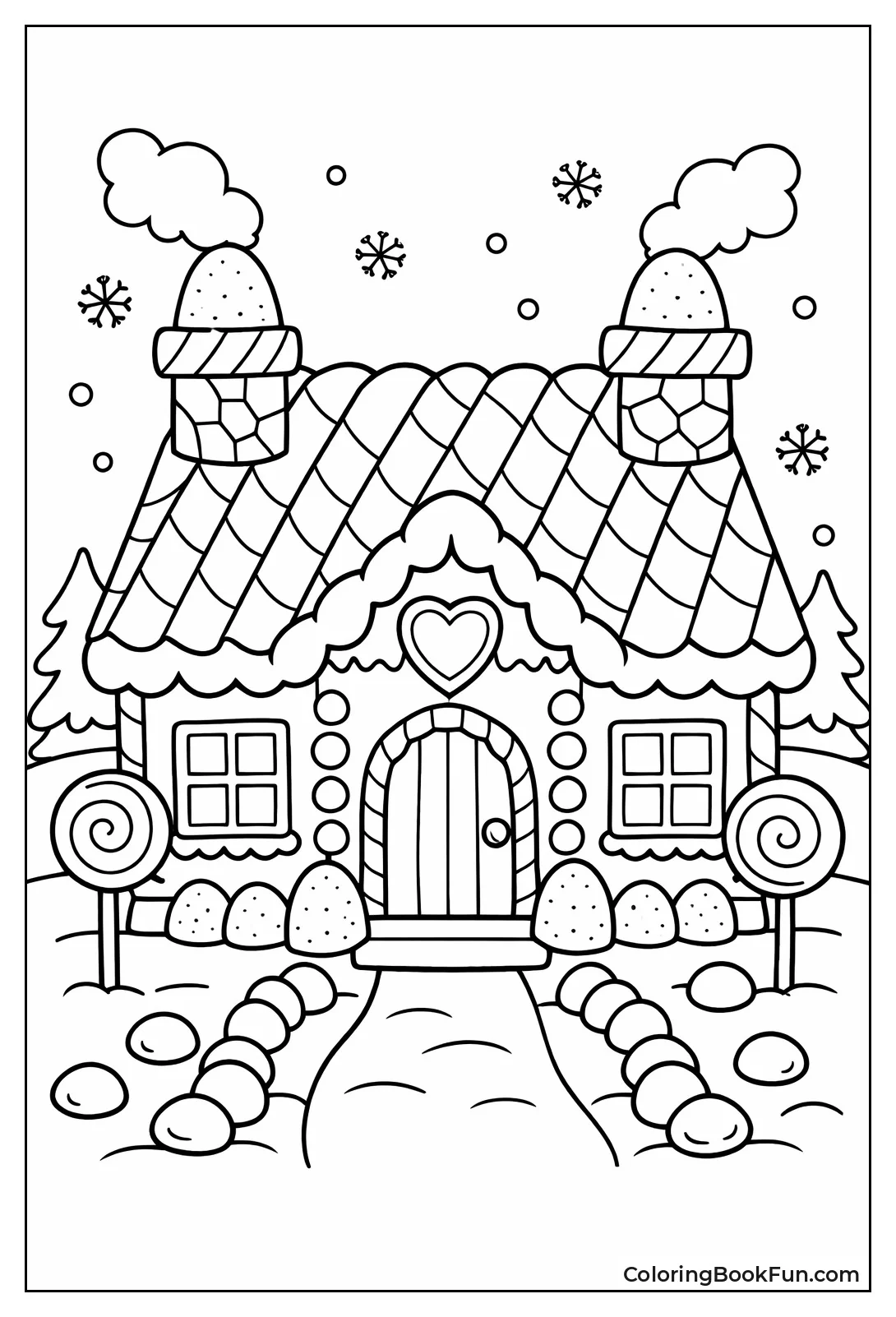 Candy Cane Roof on House