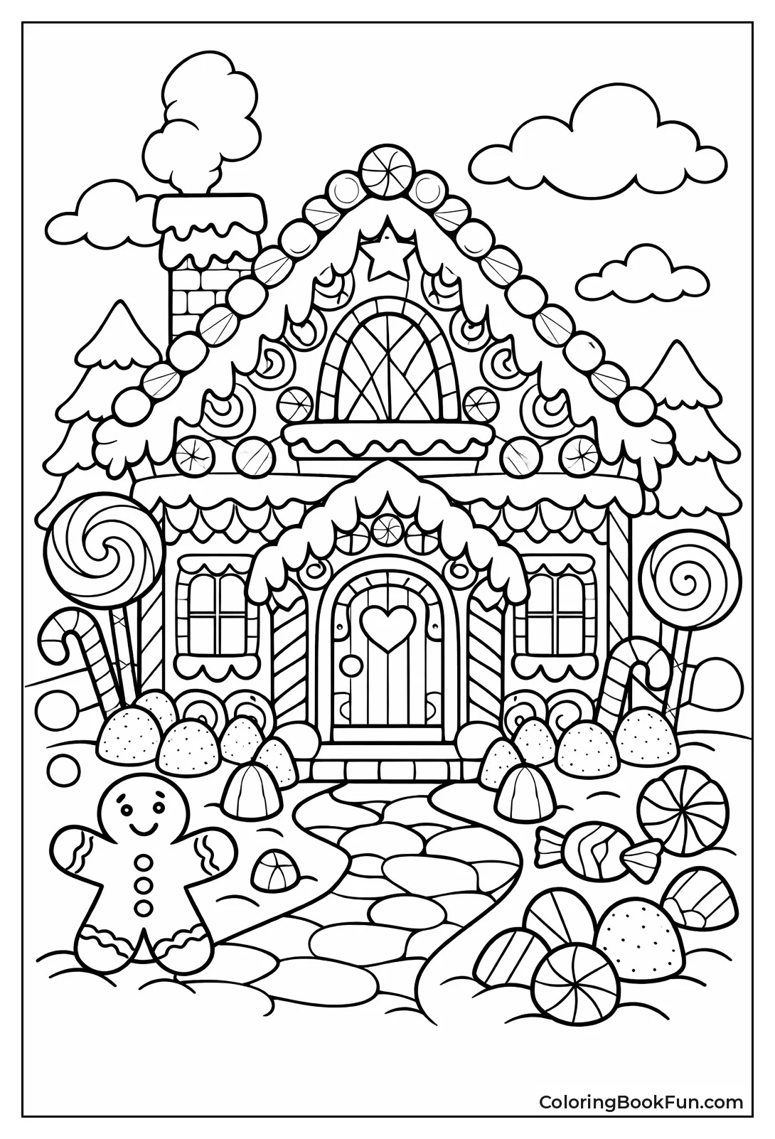 Intricate Candies Decorate Ornate House