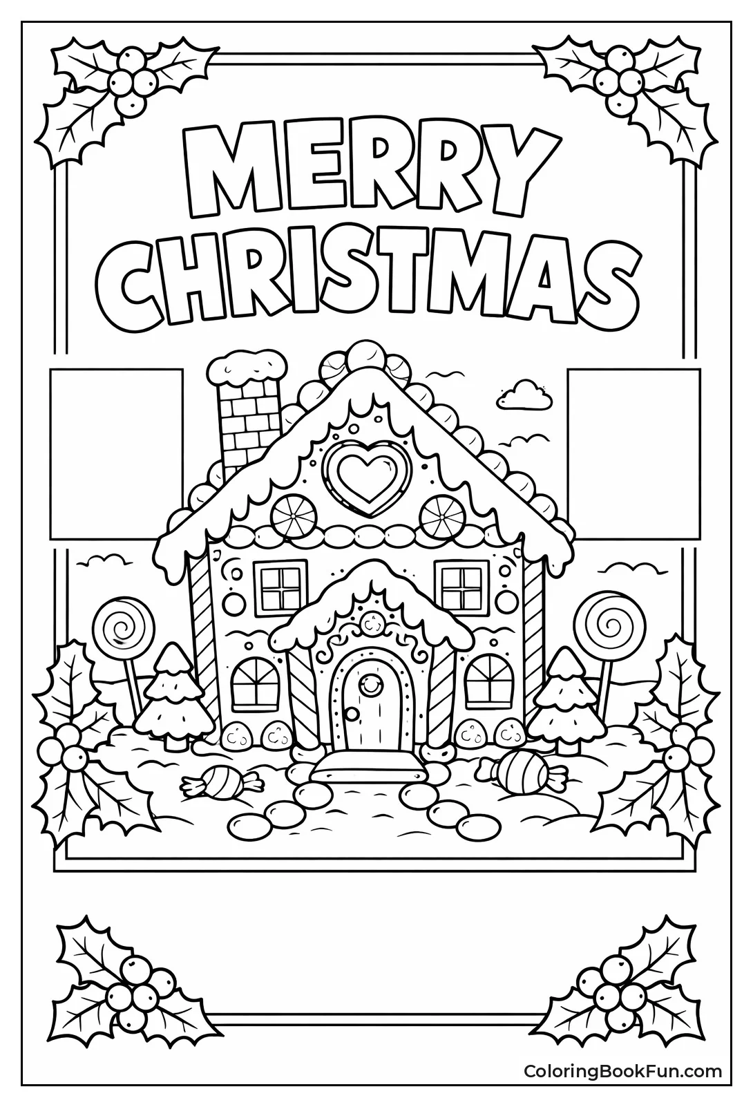 Greeting Card Frames Gingerbread House