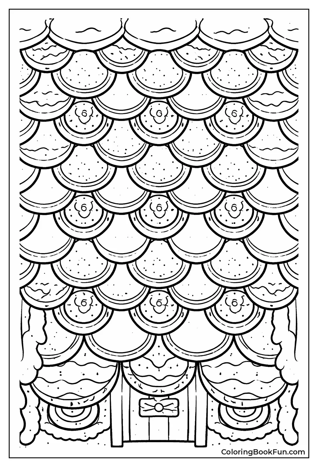 Gumdrops Form Shingle Roof Pattern