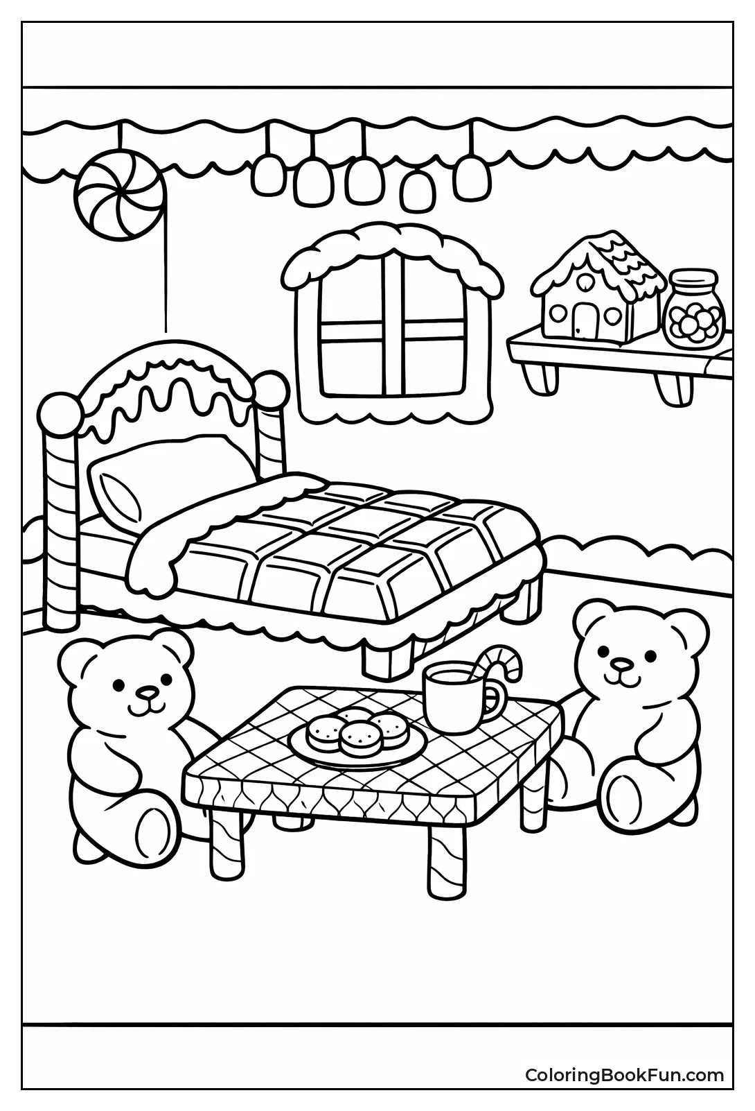 Furniture Fills Candy House Interior