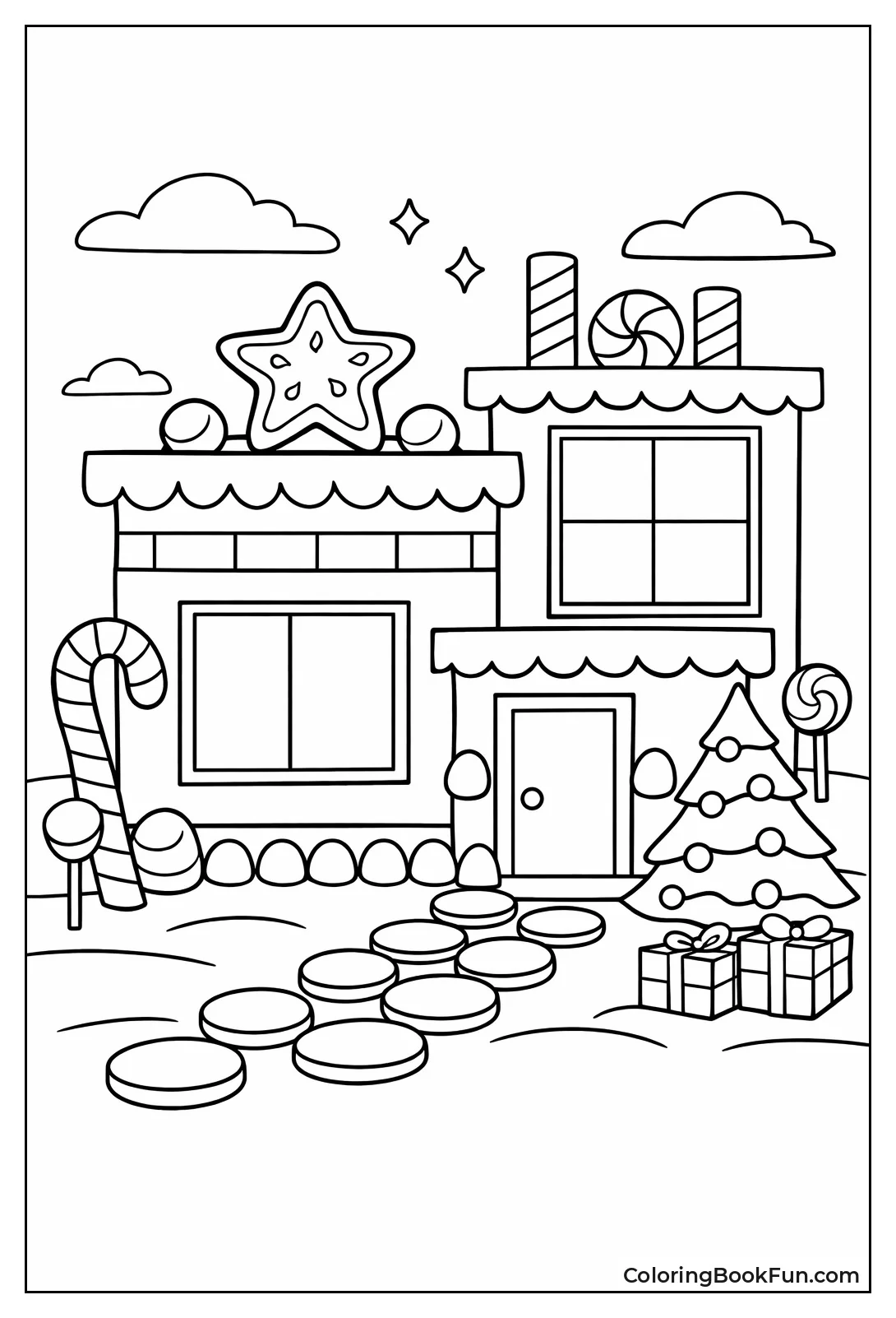 Sleek Modern Gingerbread Home