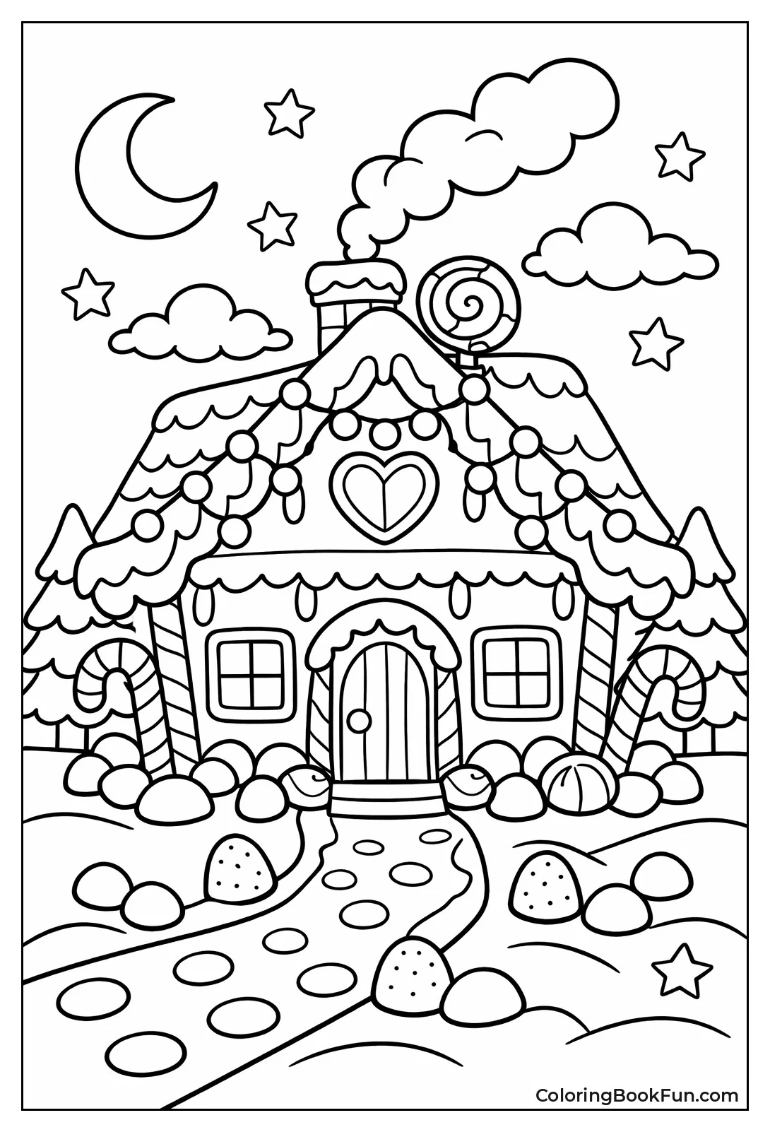 Glowing Windows Light Night House