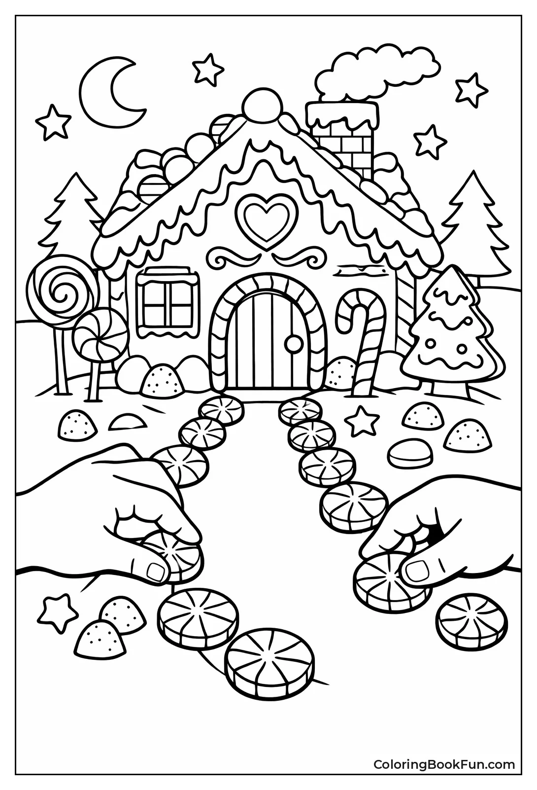 Child Builds Peppermint Walkway