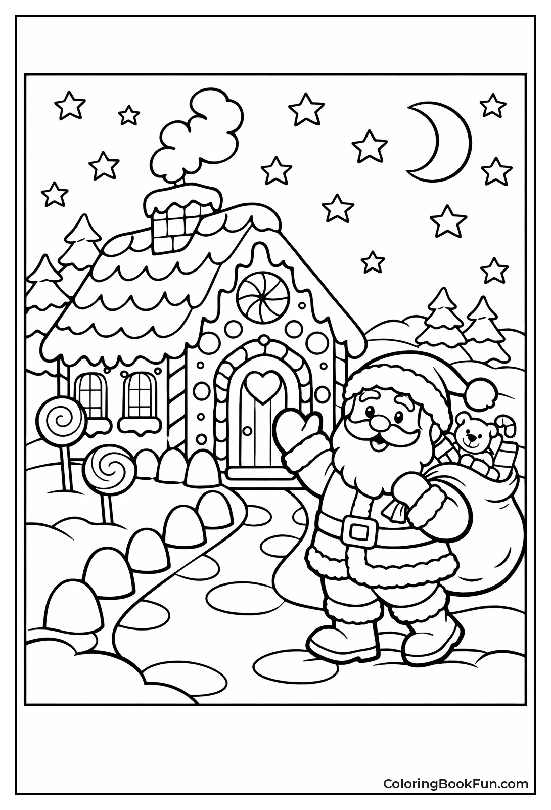 Santa Arrives at Festive House