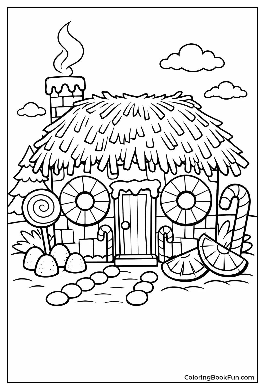 Tropical Hut with Coconut Roof