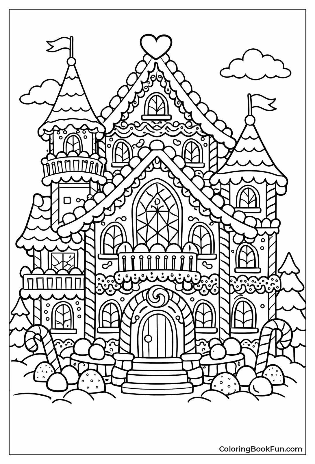 Victorian Mansion with Lace Icing