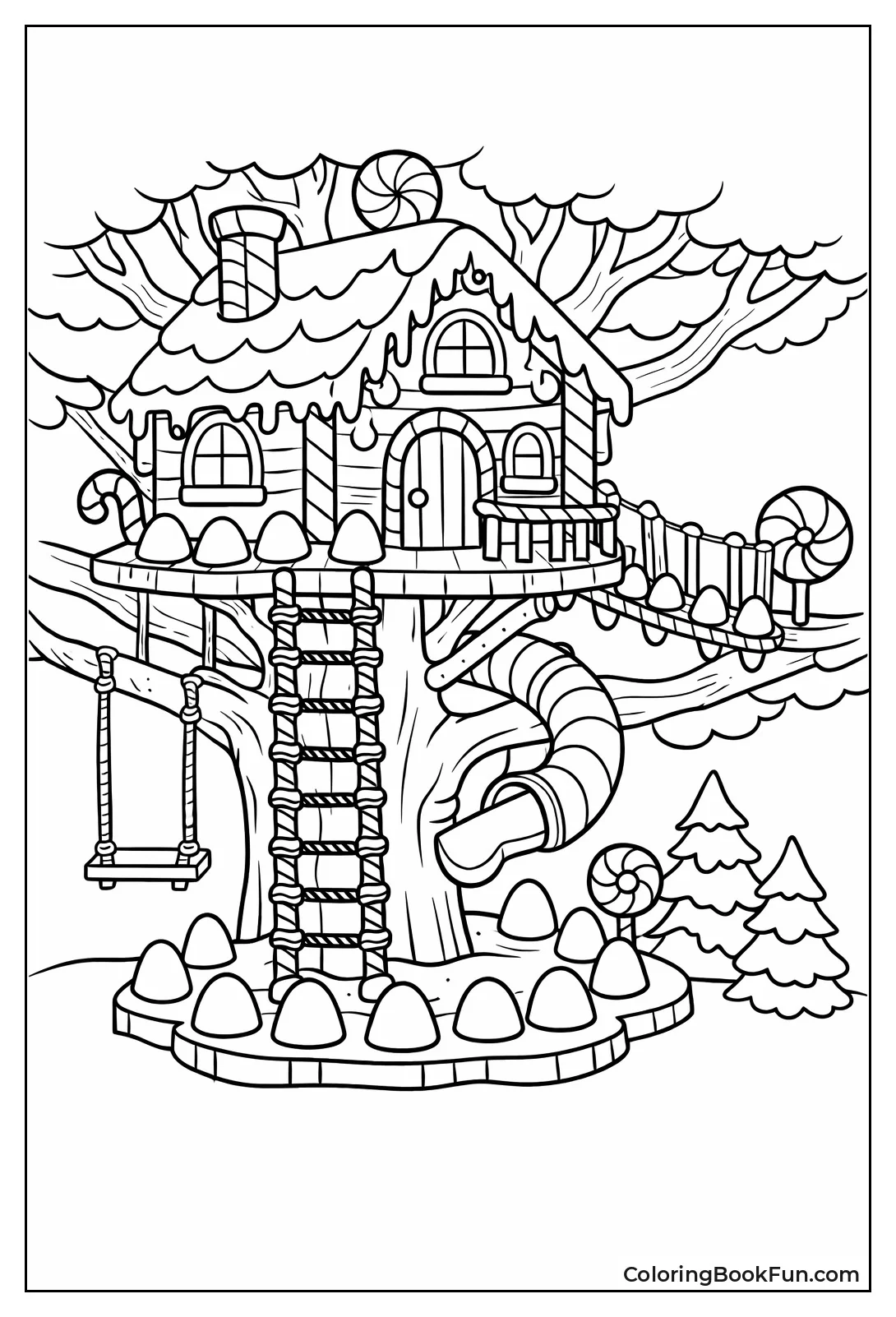 Gingerbread Candy Treehouse