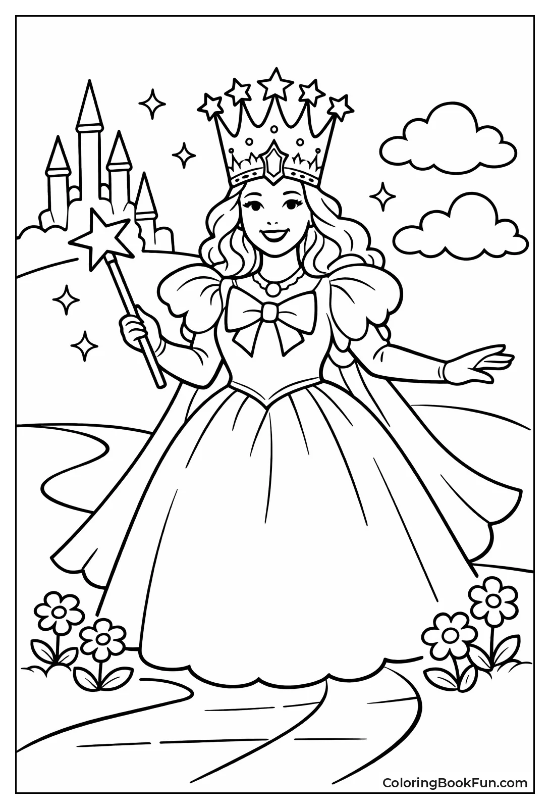 Glinda Witch in Magical Crown