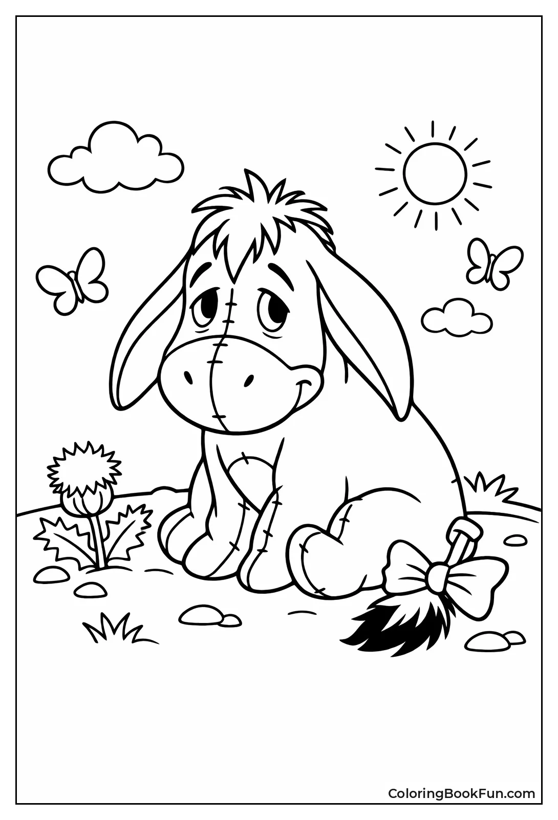 Gloomy Eeyore with Sad Eyes