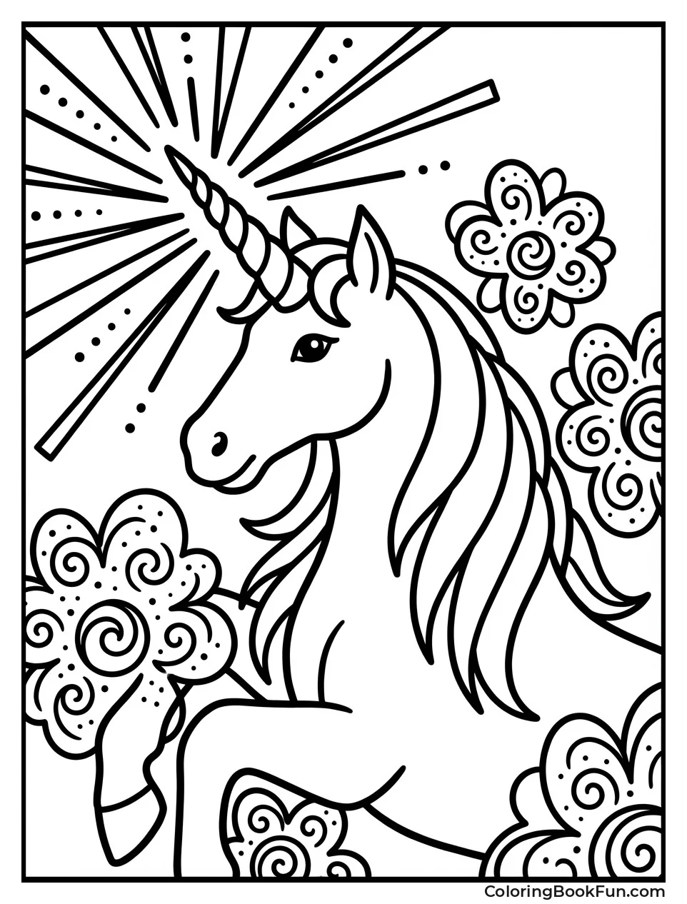 Unicorn Glowing with Magic