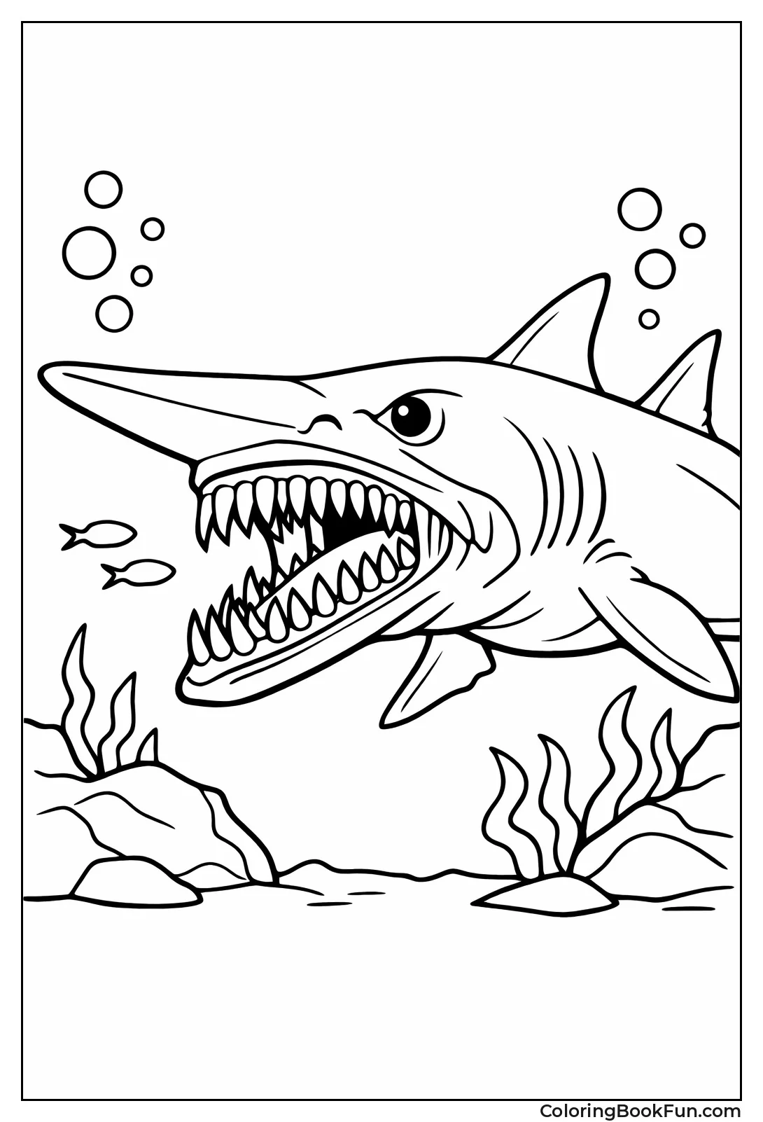 Goblin Shark with Long Jaw